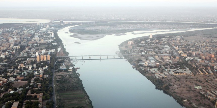 Confluence du Nil Bleu et du Nil Blanc