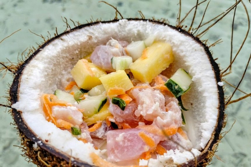 Plat traditionnel vanuatais servi à Port Vila